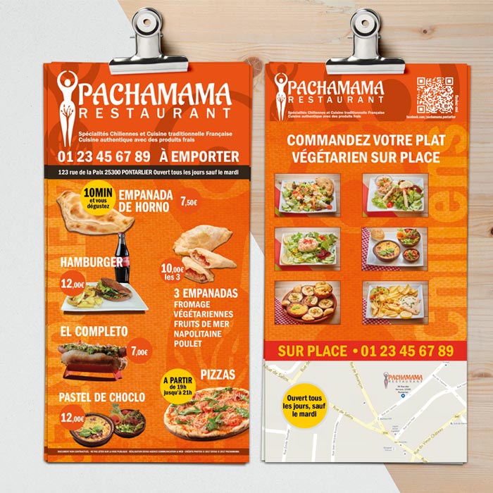 Design Pachamama Restaurant – Flyers