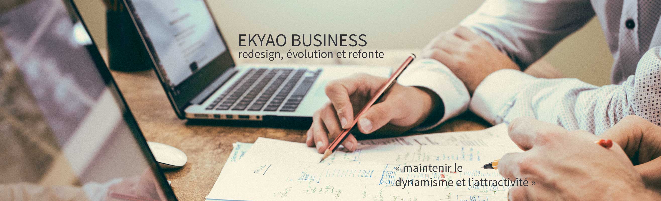 Ekyao Business - Web design. Maintenir le dynamise et l'attractivité